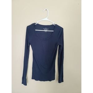 Navy blue long sleeve tee